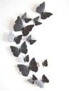 Farfalle 3D autoadesive da parete Set da 12 pezzi in quattro dimensioni da 6 a 12 cm Decorazione per la casa con ali distaccate per ravvivare 5
