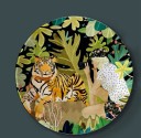 Farfurie decorativă cu motiv de animal sălbatic 8