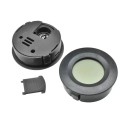 Färg digital termometer och hygrometer, diameter 45 mm, LCD-display med batteri, kompakt design för lådor, noggrannhet, fuktighetsövervakning 3