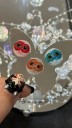 Färgade kontaktlinser med effekt av trippel pupill diameter 14,5 mm hydrogel utan styrka för cosplay och Halloween 8