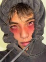 Färgade kontaktlinser med effekt av trippel pupill diameter 14,5 mm hydrogel utan styrka för cosplay och Halloween 11