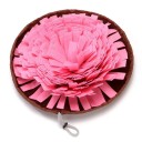 Färgglad filt nosmatta för hundar 40 cm i diameter hopfällbar interaktiv leksak för långsam matning och nosträning 6