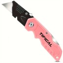 Färgglad hopfällbar universalkniv med utbytbart blad Metallkropp Säkerhetslås Precisionsklipp Universalkniv för paket och kartonger 3