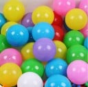 Färgglada plastbollar för torrbassäng 100 st Bollar för lektält eller stängsel Mix av färger För barn från 3 år För lek inomhus och utomhus 3