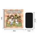 Färgläggningsbok cozy girl vibes enkel teckning för barn och vuxna 24 sidor 20 x 20 cm lugnande kreativ bok 2