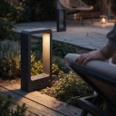 Faro da giardino LED a bassa tensione 15 W COB Luce fredda 6000 K 40 cm Alluminio DC 12 V Nero Faro da giardino impermeabile 4