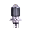 Faro delantero de aluminio para motocicleta H4, bombilla LED de 10000 lm, 70 x 30 mm, potente luz delantera para moto, scooter, ATV 1