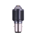 Faro delantero para motocicleta de 10 000 lm, reflector LED de aluminio BA20d de 70 x 30 mm, potente luz delantera para motos, scooters 1