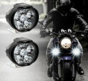 Faro LED anteriore per motociclo 2 pezzi 1