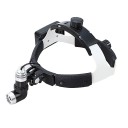 Faro LED frontale per lenti 5W luminosità regolabile 65000 lx batteria ricaricabile 1200 mAh per lenti frontali 3