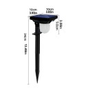 Faro LED solare con sensore di movimento Lampada da esterno impermeabile per parete e prato Illuminazione da giardino Decorazione Ricarica solare 2
