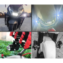 Faro LED universale per moto 3000 lm Corpo in alluminio IP67 Resistente all'acqua Alta prestazione Illuminazione per moto Guida diurna e notturna 3