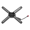 Farol dianteiro 4W em forma de X para trotinete elétrica Segway Ninebot ZT3 ZT3 Pro 11,9 x 14,1 cm com cabo de 20,6 cm 1