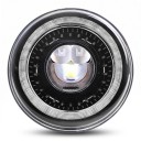 Faros LED con luces de cruce y largas, halo DRL y intermitente 7" 176 mm proyector PMMA/PC 60W IP67 negros para Lada Niva 4x4 2