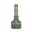 Faros LED H1, bombillas con control a través de la aplicación Bluetooth, 1500 W, 3000–8000 K, chips CSP, aluminio, verdes, para automóvil 12V/24V 1