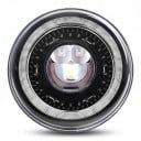 Faruri LED cu lumini de fază lungă și scurtă, halo DRL și semnalizator 7" 176 mm proiector PMMA/PC 60W IP67 negre pentru Lada Niva 4x4 2