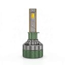 Faruri LED H1, becuri cu control prin aplicație Bluetooth, 1500 W, 3000–8000 K, cipuri CSP, aluminiu, verzii verzii, pentru auto 12V/24V 1