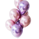 Farvede fødselsdagsballoner 25 cm 10 stk 7