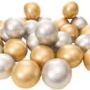 Farvede fødselsdagsballoner 25 cm 10 stk 9