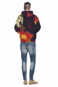 Farverig 3D-sweatshirt til mænd 3