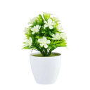 Farverig kunstig plante i potte 1 stk. små blomstrende blomster kunstigt træ borddekoration bryllupsdekoration hjemme hotel kontor 4