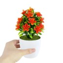 Farverig kunstig plante i potte 1 stk. små blomstrende blomster kunstigt træ borddekoration bryllupsdekoration hjemme hotel kontor 3