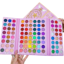 Farverig øjenskyggepalette med 96 farver, professionel palet med shimmer og matte øjenskygger, høj pigmentering 3