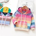 Farverig sweatshirt til piger L560 2