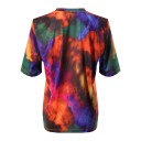 Farverig t-shirt og nederdel til kvinder 3