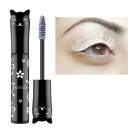 Farverig vandfast mascara i katteform. Øjenvippeforlængende mascara med kattemotiv. Karakteristisk farverig mascara. 2