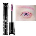 Farverig vandfast mascara i katteform. Øjenvippeforlængende mascara med kattemotiv. Karakteristisk farverig mascara. 4