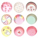 Farverige muffinskopper 100 stk 1
