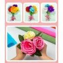 Farvet crepepapir 250 × 50 cm dekorativt crepepapir til at lave gaver og blomsterarrangementer 4