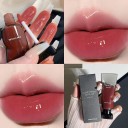 Farvet lipgloss Langtidsholdbar lipgloss Plejende og nærende gloss Flydende blank læbestift 6
