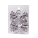 Fasce a quadretti per capelli 2 pz Fermagli con fiocco 6,4 x 3,8 cm Accessorio elegante Fermagli con fiocco Acconciatura stilosa Accessori per capelli carini 5