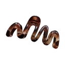 Fascetta da donna ondulata per capelli 11 cm Sottile clip trasparente design Wave Clip in plastica rigida per una rapida acconciatura 2