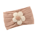 Fascia elastica per neonati con fiore Accessorio adorabile per capelli per bambini Morbida e comoda Fascia neonatale per ragazze 9