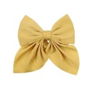 Fascia in raso per capelli da bambina 11,5 cm Monocromatica Clip tipo duckbill Elegante accessorio per capelli per ragazze 12