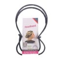 Fascia per capelli con elastico per acconciature arricciate e semi-raccolte Doppio arco con dentini Per tutti i tipi di capelli Plastica e gomma Nera 2