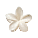 Fascia per capelli da donna 6 x 8 cm Elegante fermaglio floreale Fermaglio in metallo lucido per capelli Fissaggio solido dell'acconciatura 5