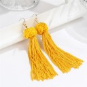 Fashion Earrings - Knot with Fringes J2577 7