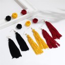 Fashion Earrings - Knot with Fringes J2577 9
