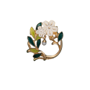 Fashion Plant Brooches 2.8–9.1 cm Zinc Alloy Various Designs Leaves and Flowers Elegant Natural Accessory 3
