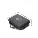 Fast beskyttelsesskede 25 x 19,5 x 7 cm EVA rejsetaske med rem til DJI Osmo Action 5 Pro Action 4 Action 3 2