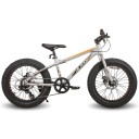 Fatbike horské kolo s tlustými pneumatikami a 7 rychlostmi, 26 palců, kotoučové brzdy vpředu i vzadu, pro mládež i menší dospělé 1