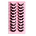 Faux cils dramatiques 10 paires Cils en fausse fourrure avec bande 3