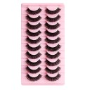 Faux cils dramatiques 10 paires Cils en fausse fourrure avec bande 5