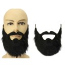 Faux moustaches Moustaches de costume Moustaches artificielles et bouc Perruque faciale Masque de carnaval Halloween Cosplay Accessoire de déguisement 2