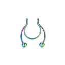 Faux piercing de nez en forme de fer à cheval 5