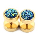 Faux plugs avec cristaux 4